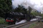 BR 01 01 066 und 01 202 mit DPE 91023 am 20.09.2008 bei km 81,0 auf der Schiefen Ebene
