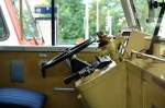 SBB Historic RAe 2/4 1001 Roter Pfeil - Ein grosses 'Lenkrad' um besser um die Kurven zu kommen ? Detail des F�hrerstands vom 1952 gebauten Roten Pfeil. 21.9.2008
