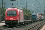 br-1216 1216 016 (E190 016) rollt am Zugschluss einer RoLa durch das Inntal in Richtung W�rgl. (07.07.2008)
