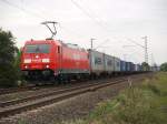 BR 185 mit Zugen 185-303 am 20.09.2008 in Th�ngersheim 