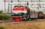 T43 T43 222 der Inlandsbanan rangiert am Morgen des 13.08.08 im Bahnhof �stersund.
