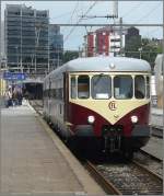 luxembourg Der restaurierte Museumstriebzug Westwaggon 208 wurde am 'Luxembourg Classic Transport Day' im Planverkehr eingesetzt. Hier verl�sst er den Bahnhof von Luxemburg nach Kleinbettingen. 21.09.08 (Jeanny)  
