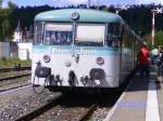 Am 3.8.2008 steht der Ulmer Spatz gegen Nachmittag im Bahnhof ...
