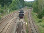 52 8047-4 bei einer Rangierfahrt zum Bahnfest im BW-Nossen  ...