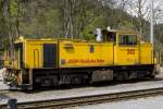 dienst--und-rangierloks RhB Gmf 4/4 242 11.05.2008 Klosters
