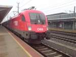1116 002-5 der �BB in Bahnhof St. Valentin am ...