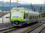 bls- NINA Triebzug RABe 525028 unterwegs in Lyss am 20.07.2008 ...