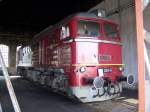 Taigatrommel im Lokschuppen des Eisenbahnmuseums SEM Chemnitz . Der Lokschuppen ist ...