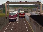 2 118er auf der R�belandbahn im BW Blankenburg.  ...