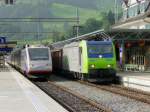 Cisalpino / bls - Durchfahrender Cisaplpino ETR 470.004 neben dem ...