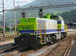 am-843-mak-1700 bls - Ausfahrende Am 843 503-8 im Bahnhof Brig am 11.09.2008