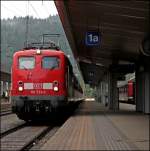 110 223 ist mit dem RE 30107 von München Hbf ... 110 223 ist mit dem RE 30107 von München Hbf ...
