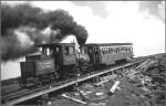 Mount Washington Cog Railway Lok Nr. 10 'Col.Teague' (jetzt Kroflite) oberhalb der Skyline Siding. (03.08.1998)
