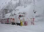 strecke-berninabahn-sm-ti Xrotm 9218 am 24.11.07 in Alp Gr�m.