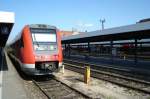 br-612-fernverkehrsvariante-regioswinger DB 612087-7 aus N�rnberg kommend ist in Lindau soeben eingefahren. Auf der rechten Seite ist der �BB 4024 nach Bludenz zu erkennen. 26.09.08