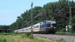 181 206 (schon Museumslok) mit einem EC bei Rastatt Sandweier/Haueneberstein. ...