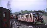 Kreuzung zwischen vier Z�gen bei der Waumbek Siding. (03.08.1998)  ...