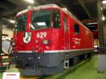 Ge4/4ll 629 am 14.9.08 bei der Unescofeier im Depot Samedan.(Gel�nde ...
