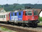 SBB Cargo Re 421 389 durchf�hrt Efringen-Kirchen mit einem Hupac ...
