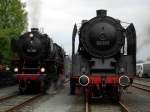 Die 01 202 und die Ausgestellte 01 111 am 20.09.2008 ...