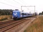Nicht alle Z�ge in Holland waren gelb. Eine blaue Koploper  ...