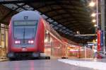 Am Abend des 2.Oktobers steht der 763.6 Steuerwagen des RE1 ...