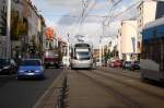 Zwei Stadtbahnz�ge (links 1021 ...  Johannes Bur 03.10.2008