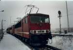 Alle abgestellten 155ziger hatten an einem Dezembertag 1998 in Mukran ...