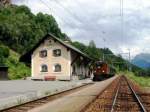 Ge4/6 353 am 9.7.06 in Guarda.  ...