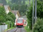 CJ 1000 mm CJ - Gelenktriebwagen ABe 2/6 634 unterwegs nach Saingnelegier am 01.08.2008