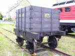 Historische Der letzte erhaltene 5 Tonnen Kohlehunt Windbergbahn 03.10.08 im BW Dresden Altstadt. Er geh�rt zum bestand des VMD.