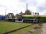 Drehscheiben und Schiebebuhnen Die Schiebeb�hne des BW Dresden Altstadt am 03.10.08.