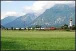 br-1144 �sterreichurlaub 2008 - �BB: Eine 1144er zieht eine ROLA nach W�rgl. Aufgenommen am 04.September 2008 bei Radfeld.