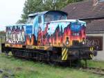 eisenbahngesellschaft-potsdam-egp V60.08 der Eisenbahngesellschaft Potsdam GmbH (EGP)abgestellt im Bahnhof Pritzwalk.Aufgenommen am 05.10.08