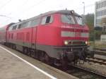 munchen-hauptbahnhof BR 218 418-2 bereitgestellt f�r die RB 27033 als Zug Lock in M�nchen Hauptbahnhof auf Gleis 9, am 28.09.08