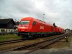 br-2016 Die 2016 070 und ein Weiterer und die 2070 022 am 04.10.2008 in Braunau Abgestellt. 