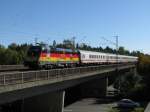 Der Deutschland Taurus 1116 036 bespannte am 5.10.2008 den IC ...