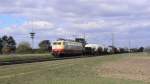 BR 103 103 222 vom fuhr am 19.3.2008 mit ST 91706 /schweizer G�terwagen mit Flachstellen) nach Basel. Aufgenommen bei Wiesental, KBS 700, Mannheim-Karlsruhe.