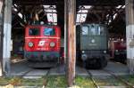 br-116-e-16 Generationsunterschiede: Blechkleider im Wandel der Zeit im Bahnpark Augsburg...