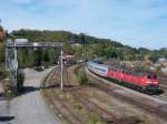 218 193 und eine weitere Ulmer 218 fahren am 5.10.2008 ...