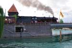 01 1066 der Ulmer Eisenbahnfreunde f�hrt die Nostalgiefans �ber die ...