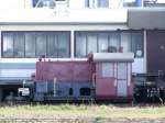 Dieselverschublok in einem Industriebetrieb entlang des Rheins; 080902  ...