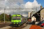 724 der Bls als S2 nach Schwarzenburg bei der Einfahrt ...