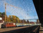 Re 4/4 191 der BLS mit einem Regionlazug oder einem ... Re 4/4 191 der BLS mit einem Regionlazug oder einem ...