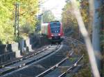 Neigetechnik-Triebzug 612 609-8 zwischen Werdau und Crimmitschau am Kilometer 68,8 ...
