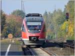 Triebzug 644 533-2 fotografiert ...  De Rond Hans und Jeanny 13.10.2008