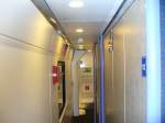 Innenraumansicht eines Doppelstockschlafwagen der City Night Line im CNL 409 ...
