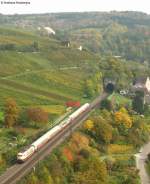 103 184-8 mit dem TEE 91032 (Interlaken Ost-Dortmund) in Istein ...