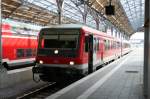 DB 628 685-0 am 29.6.2008 im L�becker Bahnhof.  ...