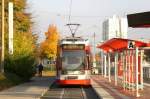 MGT6D Triebwagen 629, am 13.10.2008, an der Endstelle G�ttinger Bogen  ...